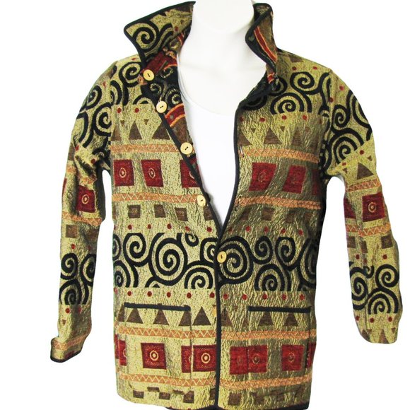 Byzantine Art Reversible L & T Elegant Jacket Sm - Picture 4 of 8